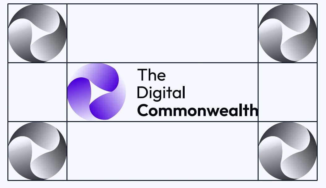 The Digital Commonwealth brandmark and wordmark lockup